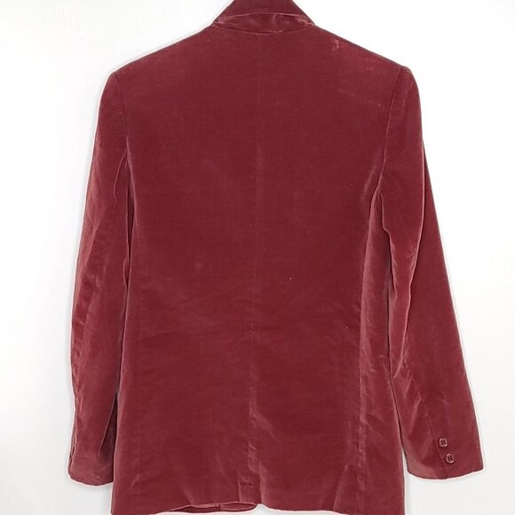 RLM Vintage Burgundy  Velvet jacket - Picture 3 of 7